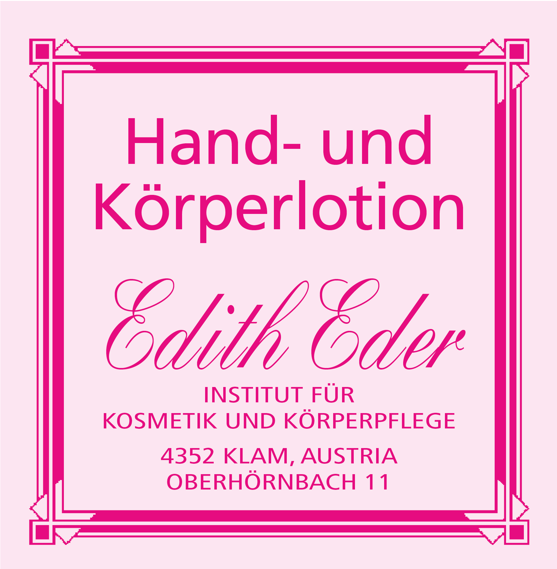 Hand- und Körperlotion Edith Eder