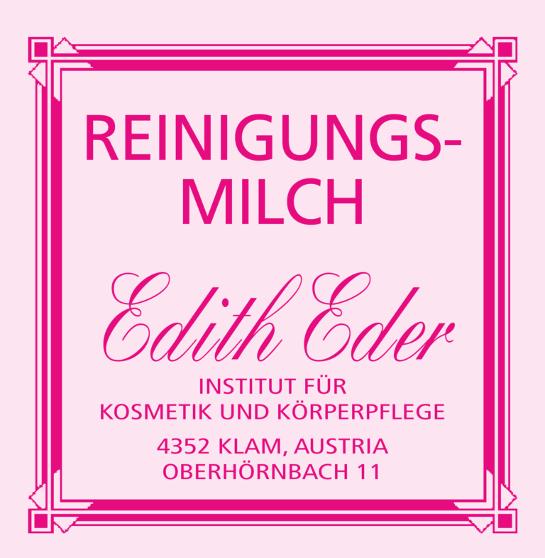 Reinigungsmilch Edith Eder